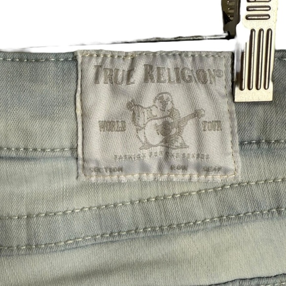 True Religion Jennie Curvy Mid Rise Flap Single Needle Skinny Jeans Sz 27 Blue - Picture 11 of 15